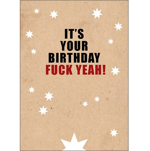 Defamations Card - It's Your Birthday Fuck Yeah!