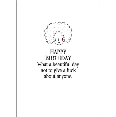 Defamations Card - Happy Birthday What A Beautiful Day