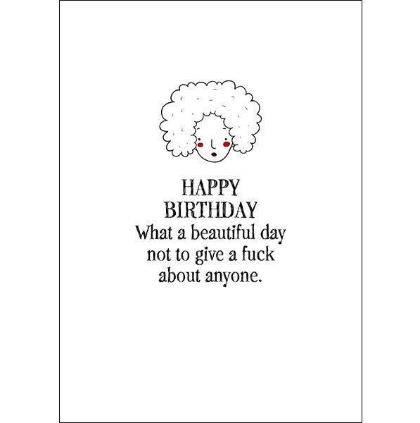 Defamations Card - Happy Birthday What A Beautiful Day