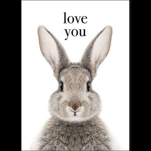 Love You - Animal Greeting Card