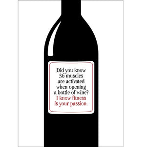 Defamations Card - Wine Bottle