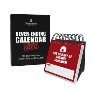 Defamations Never-ending Calendar -black