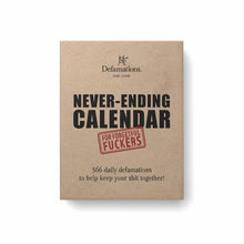 Load image into Gallery viewer, Defamations Never-ending Calendar - Kraft
