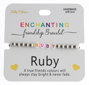 Enchanting Friendship Bracelet - Ruby