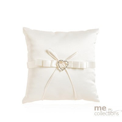 Ring Heart Cushion - Ivory