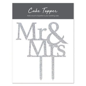 Mr & Mrs Wedding Cake Topper