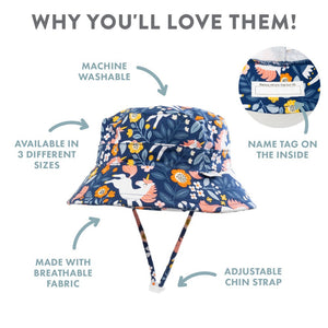 Out & About Unicorn Drawstring Hat [siz:3-6 Yrs]