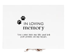 Load image into Gallery viewer, Sympathy Pet In Loving Memory Keepsake Box
