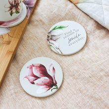 Load image into Gallery viewer, Blossom Closed Flower Ceramic Coaster 
