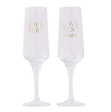 Load image into Gallery viewer, Wedding Love You Wine Glass Set 
