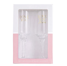 Load image into Gallery viewer, Wedding Love You Wine Glass Set 
