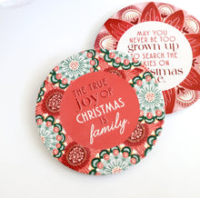 Load image into Gallery viewer, Christmas Family Ceramic Coaster 
