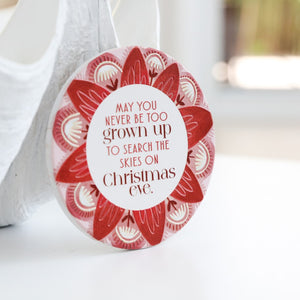 Christmas Skies Ceramic Coaster 