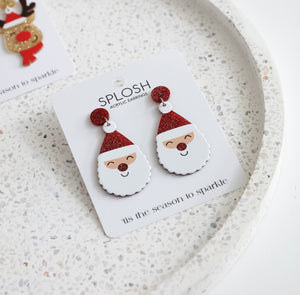 Christmas Santa Earrings 