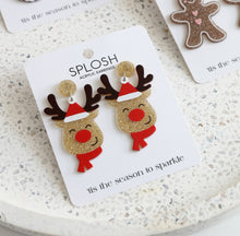 Load image into Gallery viewer, Christmas Rudolph Earrings 
