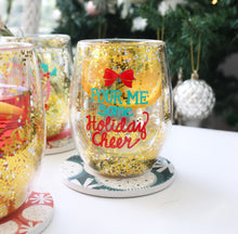 Load image into Gallery viewer, Chrisrmas Cheers Stemless Glass 
