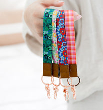 Load image into Gallery viewer, Teacher Green Wristlet Keychain 
