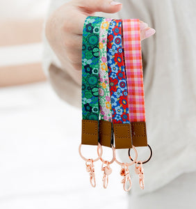 Teacher Green Wristlet Keychain 