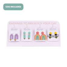 Load image into Gallery viewer, Teacher Purple Pencil Earrings 
