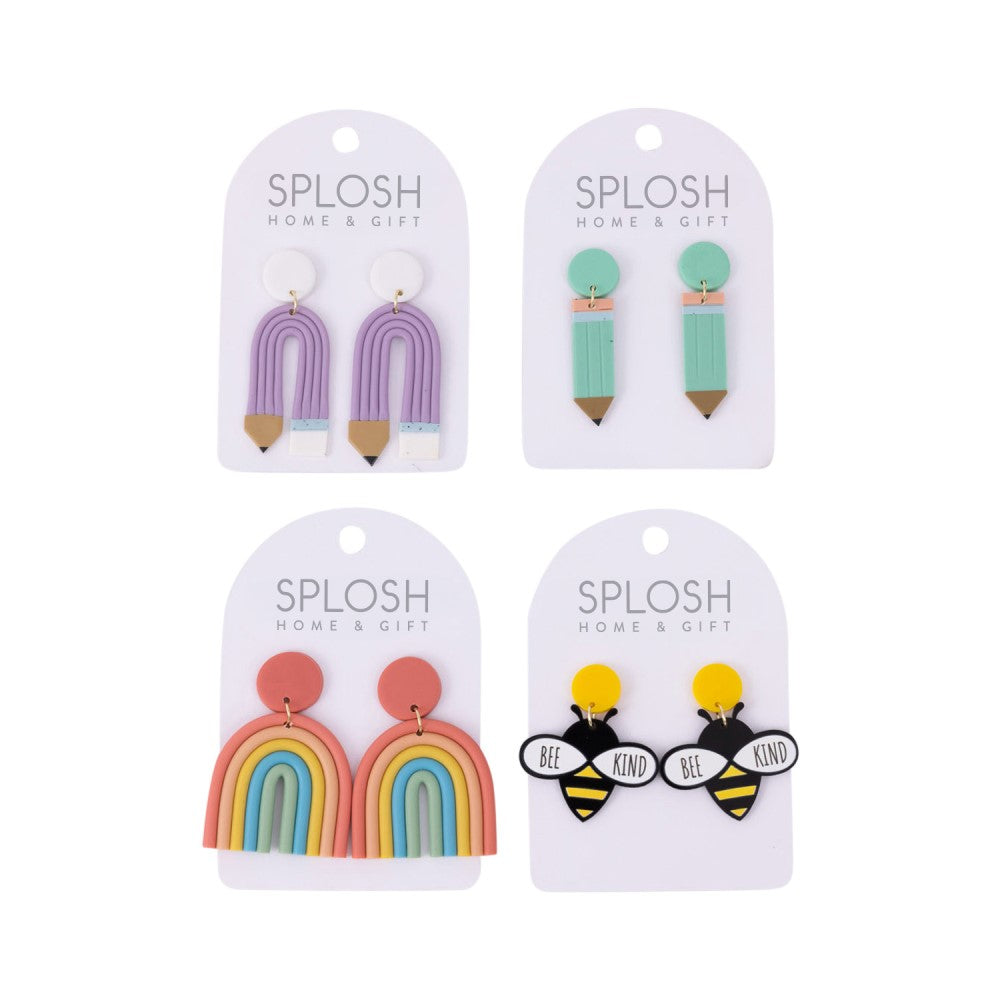 Teacher Bee Earrings 