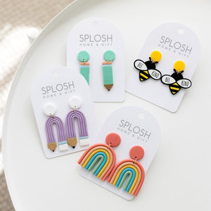 Teacher Bee Earrings 