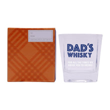 Load image into Gallery viewer, Fathers Day Dads Whisky Glass 
