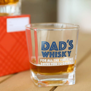 Fathers Day Dads Whisky Glass 