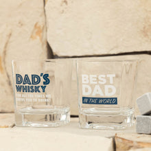 Load image into Gallery viewer, Fathers Day Best Dad Whisky Glass 
