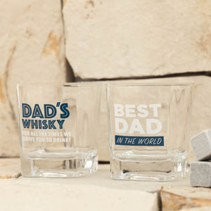 Fathers Day Best Dad Whisky Glass 