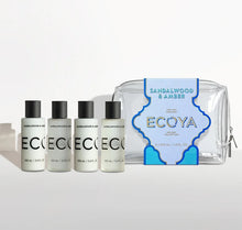 Load image into Gallery viewer, Ecoya Sandalwood &amp; Amber Mini Takeaway Set Holiday Collection 
