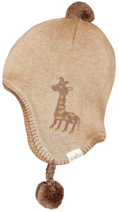 Organic Earmuff Beanie Storytime Mr Giraffe [siz:m]