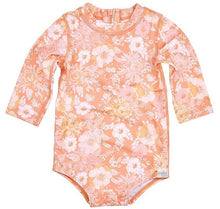 Load image into Gallery viewer, Swim Onesie Long Sleeve Tea Rose [siz:1]
