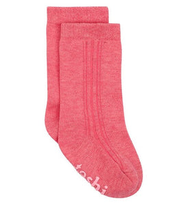 Organic Knee High Socks - Dreamtime Fuschia [siz:3-6 Months]