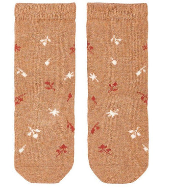 Toshi Organic Baby Knee High Socks - Maple Leaves [siz:3-6 Months]