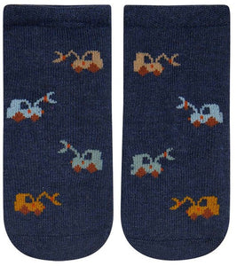 Organic Socks Ankle Jacquard Earthmover [siz:1-2]