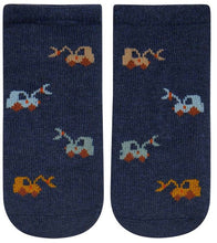 Load image into Gallery viewer, Organic Socks Ankle Jacquard Earthmover [siz:6-12 Months]
