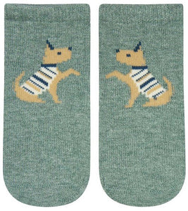 Organic Socks Ankle Jacquard Lapdog [siz:0-6m]