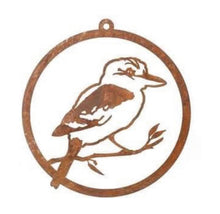 Load image into Gallery viewer, Kookaburra Single Ring Rust Ornament (n/b)
