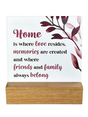 Fleur Plaque - Home