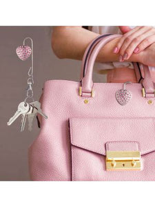 Bag Key Hanger  - Heart- Pink