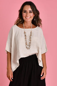 Amalfi Top- Sand One Size 