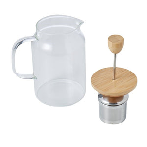 Leaf & Bean Naples Teapot With Acacia Lid & Infuser 1l 