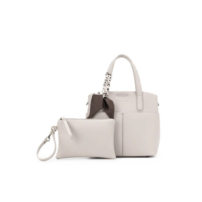 Amelie Oatmeal 2 Peice Top Handle Bag 