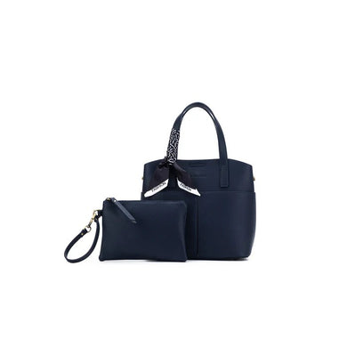 Amelie Deep Navy 2 Peice Top Handle Bag 