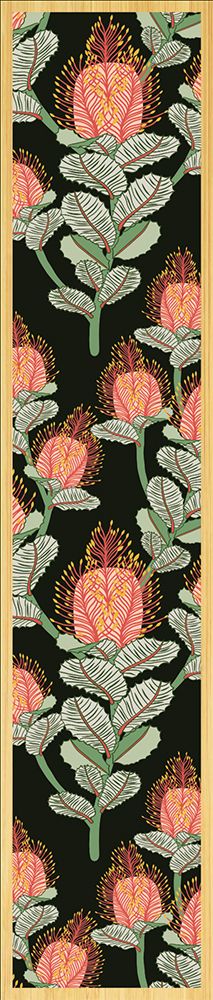 Coral Banksias Wooden Bookmark