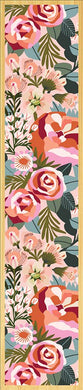 Blush Peonies & Roses Wooden Bookmark