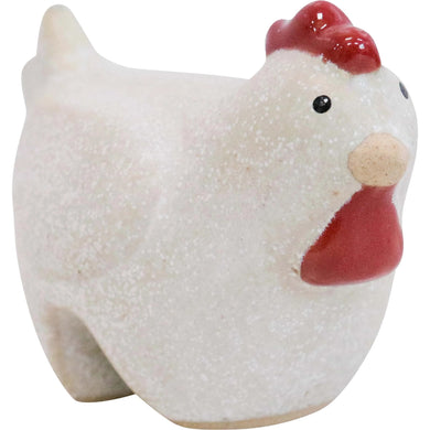 Pot Sitter - Hen White