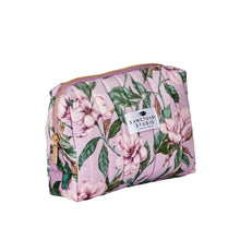 Load image into Gallery viewer, Cosmetic Bag Velvet- Sweet Magnolia 20x13x6cm 
