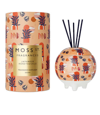 Moss St. Japanese Honeysuckle Ceramic Diffuser 350ml