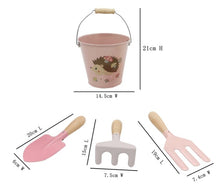 Load image into Gallery viewer, Calm &amp; Breezy Kids Garden Tool 4pcs Set Pink
